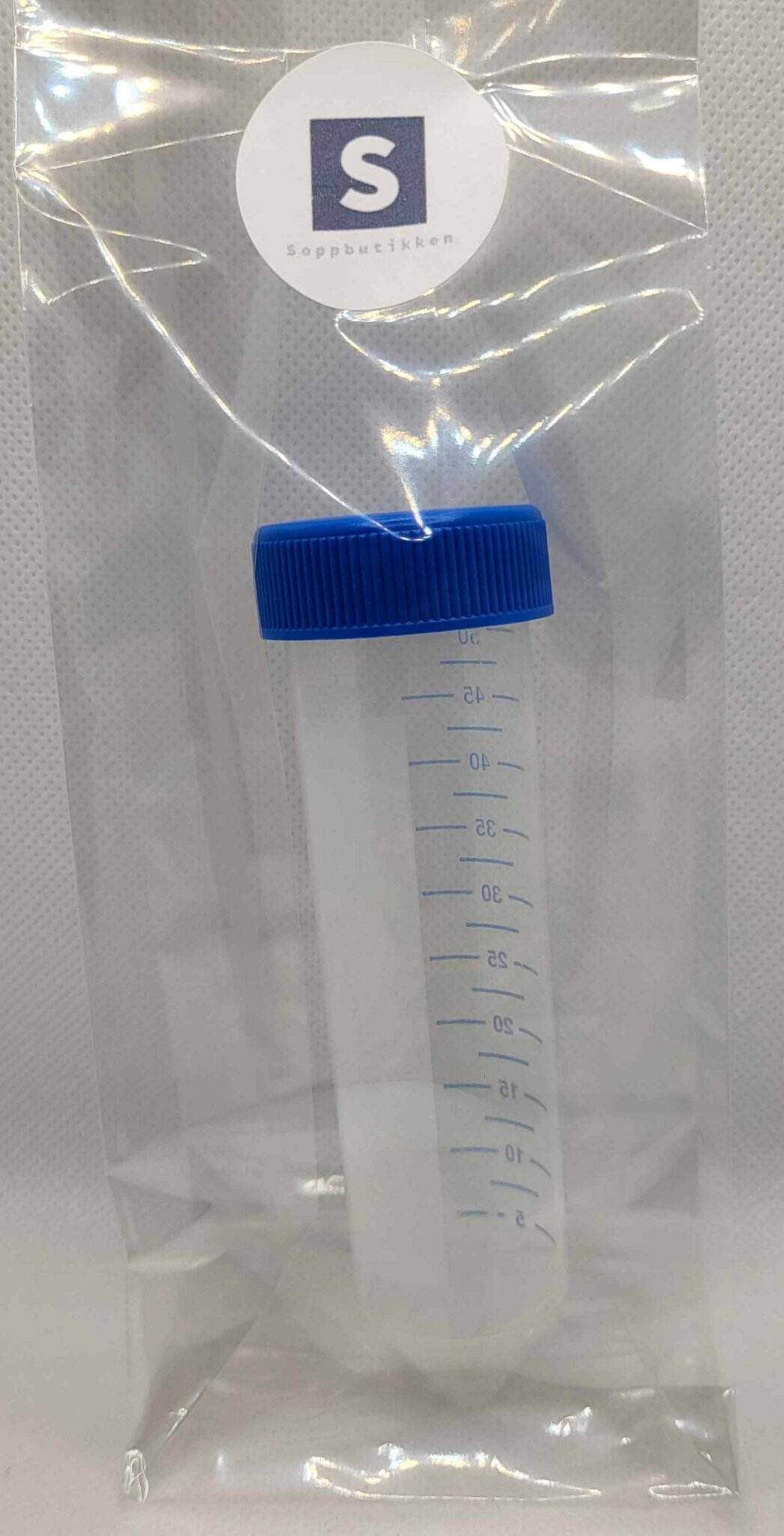1 pk. Sterile Sentrifugerør/Testrør i polypropylen-plast. Autoklavbare