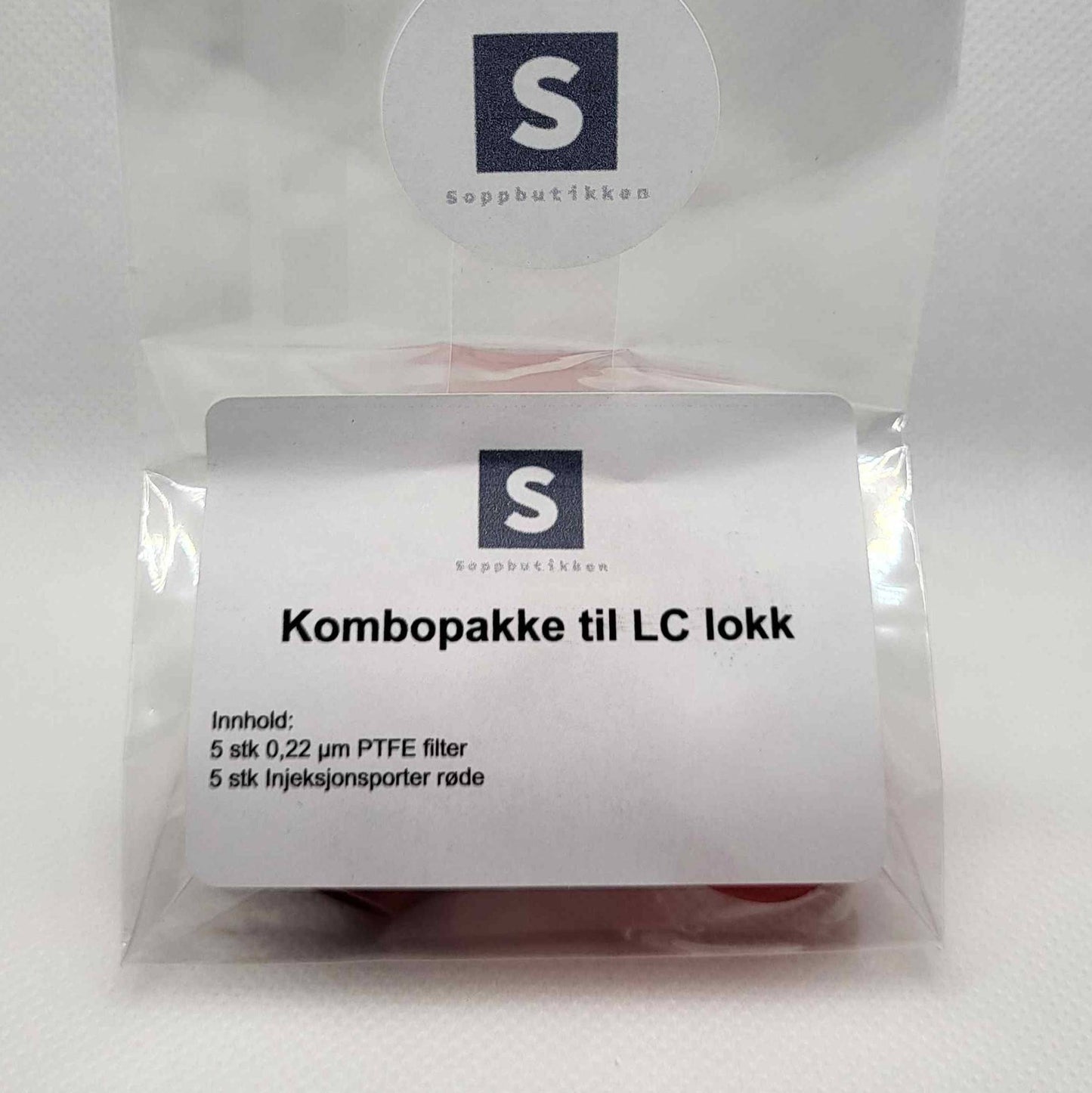 5 stk. 0,22µm PTFE Filter  5 stk. 20mm Injeksjonsporter røde  Bruken av 20 mm injeksjonsporter sammen med 0,22 µm PTFE-filter i flytende kultur har flere fordeler innen mikrobiologi og bioteknologi.