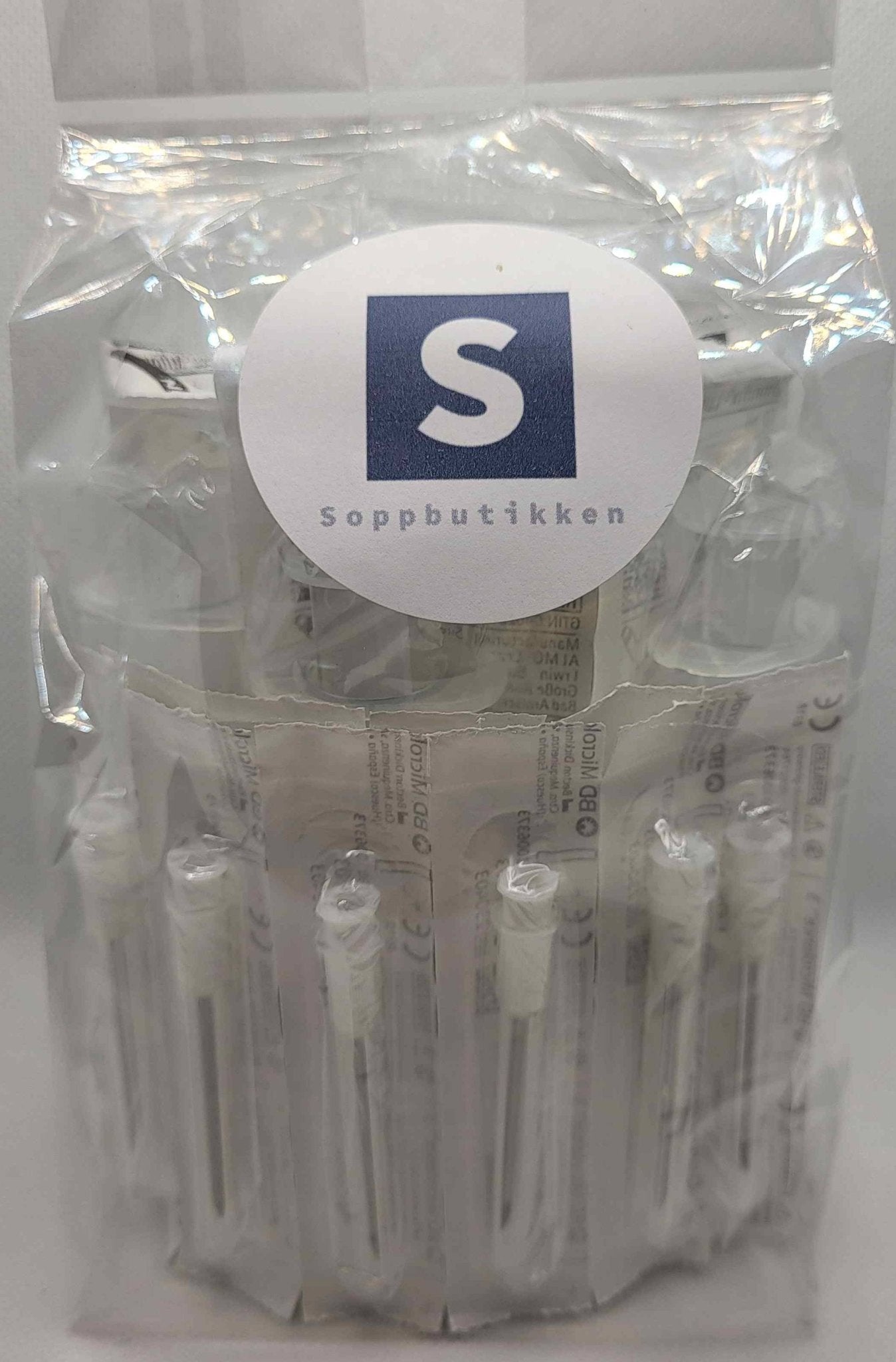 Sprøyte 10 ml luer lock med kanyler, pk. med 1, 5 og 10 stk.