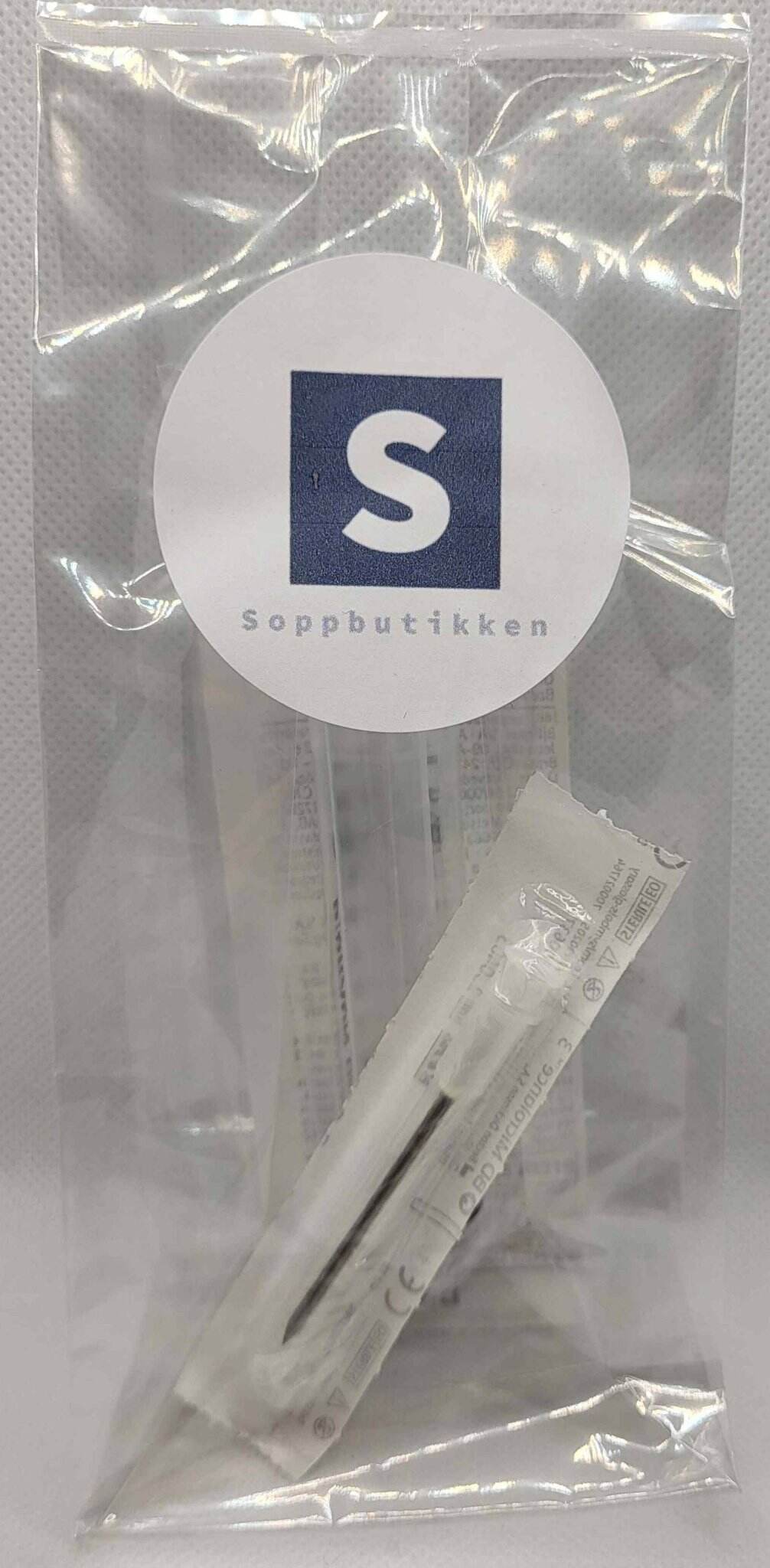 Sprøyte 10 ml luer lock med kanyler, pk. med 1, 5 og 10 stk.